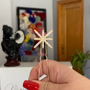 Horquilla Flamenca Estrella Dorada