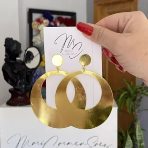 Pendientes de aro de flamenca.